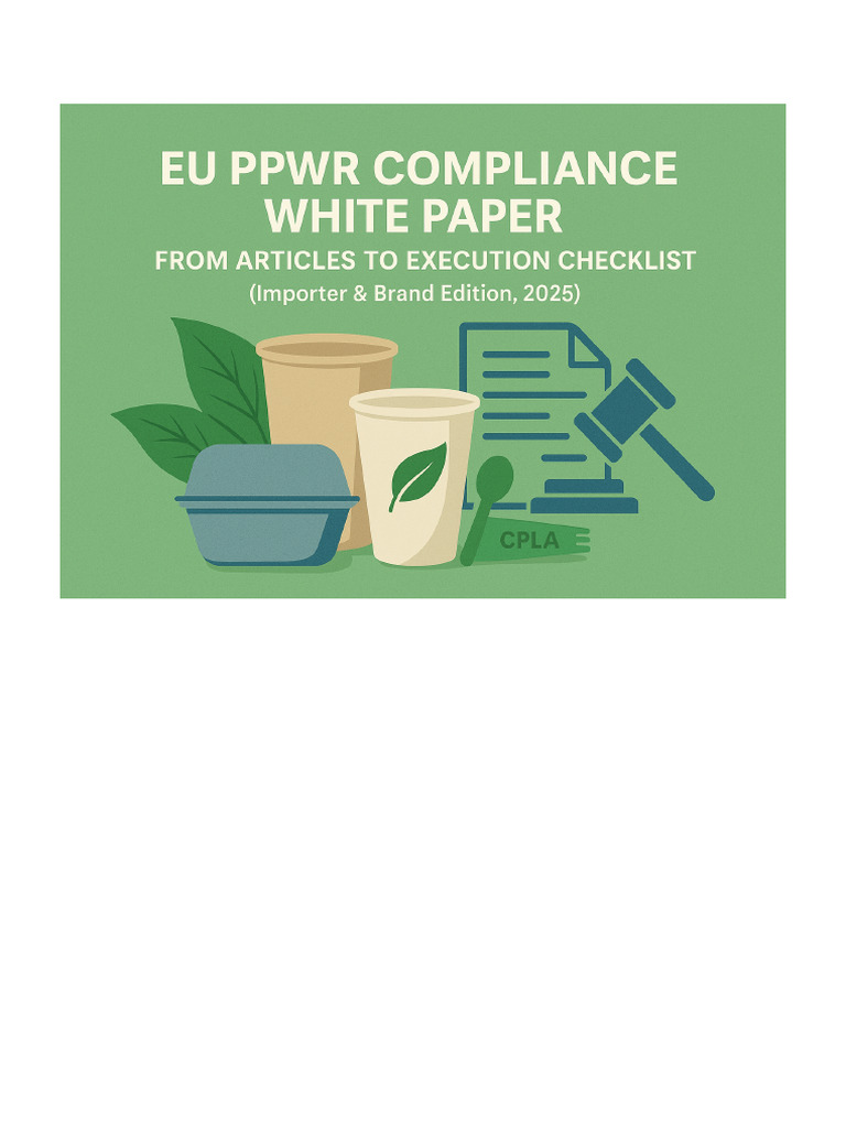 PPWR Compliance WhitePaper FullReport | PDF | Recycling | Regulatory ...