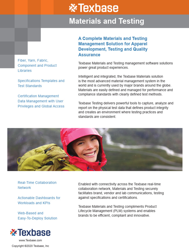Texbase Materials and Testing | PDF | Product Lifecycle | Supply Chain