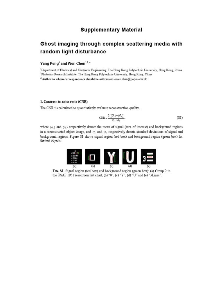 Ghost Imaging Through Complex Scattering Media With Random Light ...