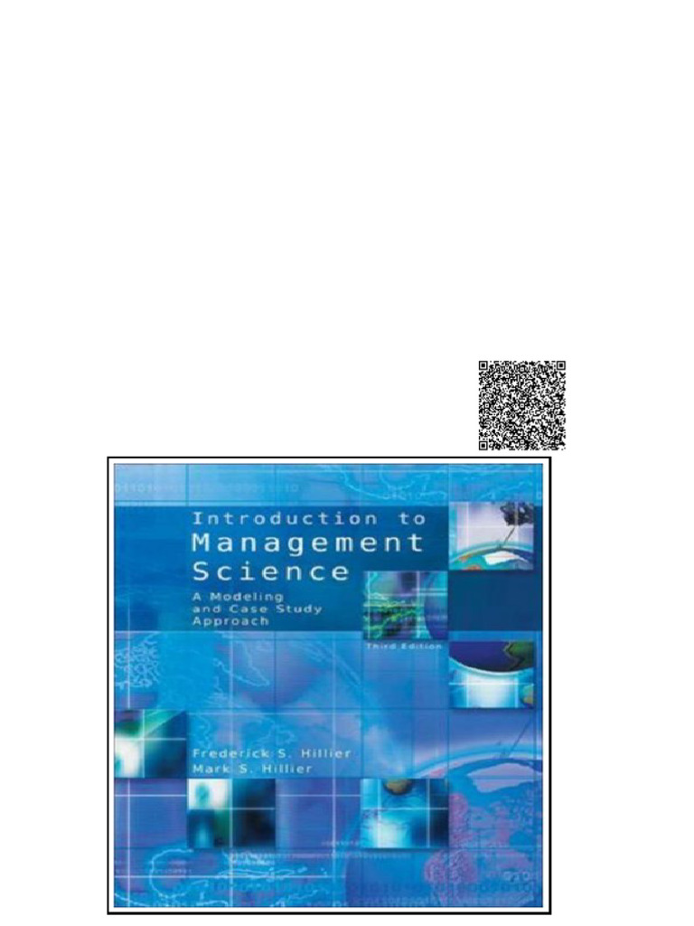 Introduction To Management Science A Modeling and Case Studies Approach ...