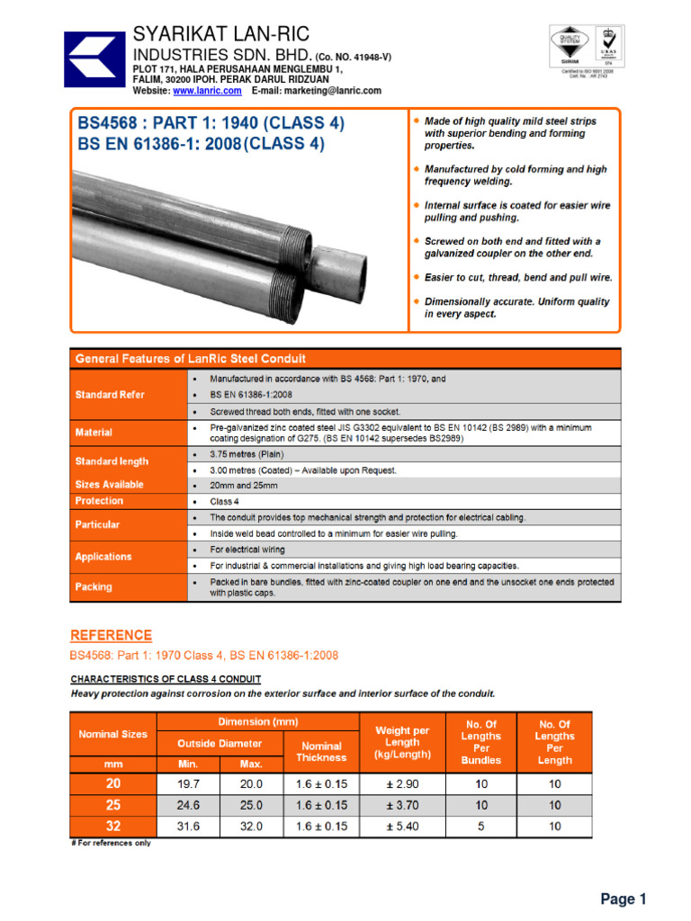 Katalog GS Conduit Lanric | PDF