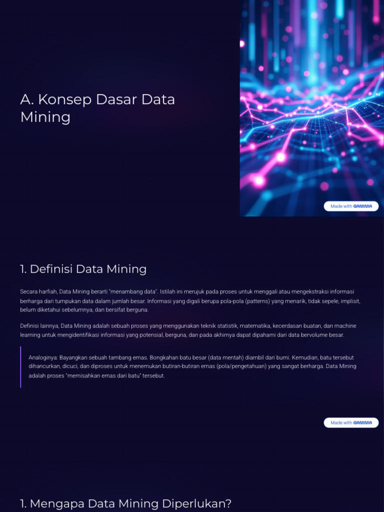 A Konsep Dasar Data Mining | PDF