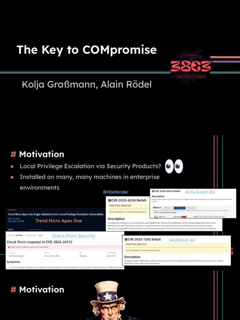 38C3 - The Key to COMpromise | PDF | Component Object Model | Windows ...