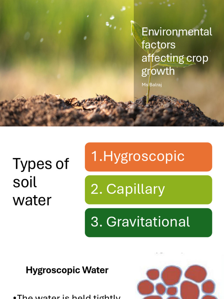 2.6 - 2.7 Environmental Factors Affecting Crop Growth | PDF
