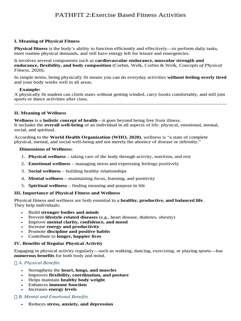 Pathfit 2 Midterm | PDF | Strength Training | Physical Fitness
