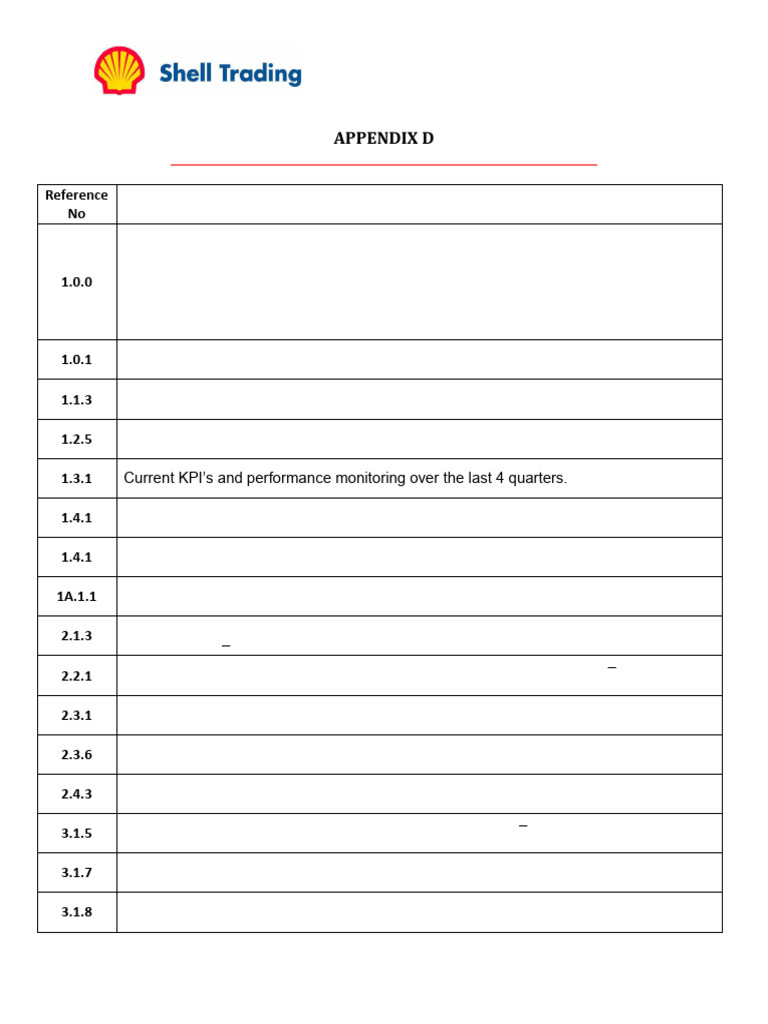 APPENDIX D - Documentation Required From the Company-ship | PDF