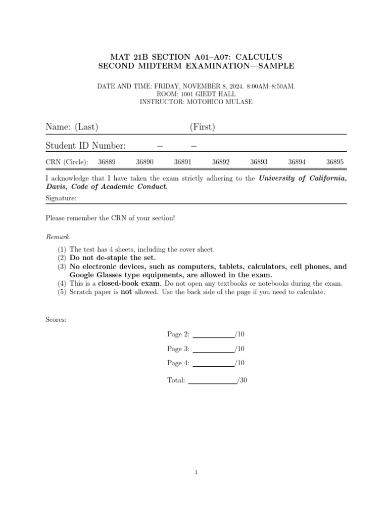 M 21 BM 2 Sample | PDF | Mathematical Analysis | Mathematics