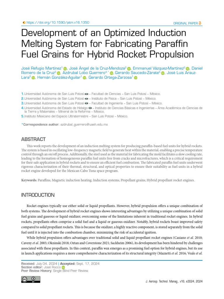 Development of an Optimized Induction Melting System for Fabricating ...