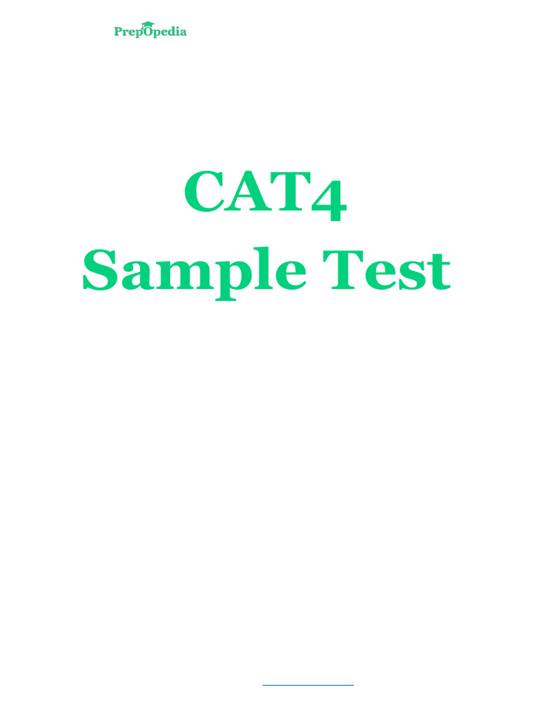 CAT4 All Levels Prepopedia | PDF | Matrix (Mathematics)