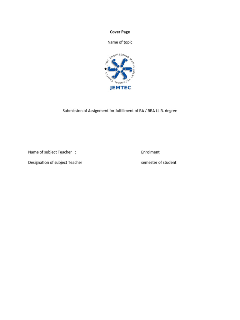 Format For Assignment | PDF