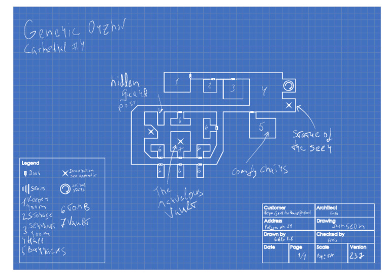 (En) Drawing Handout Dungeon | PDF
