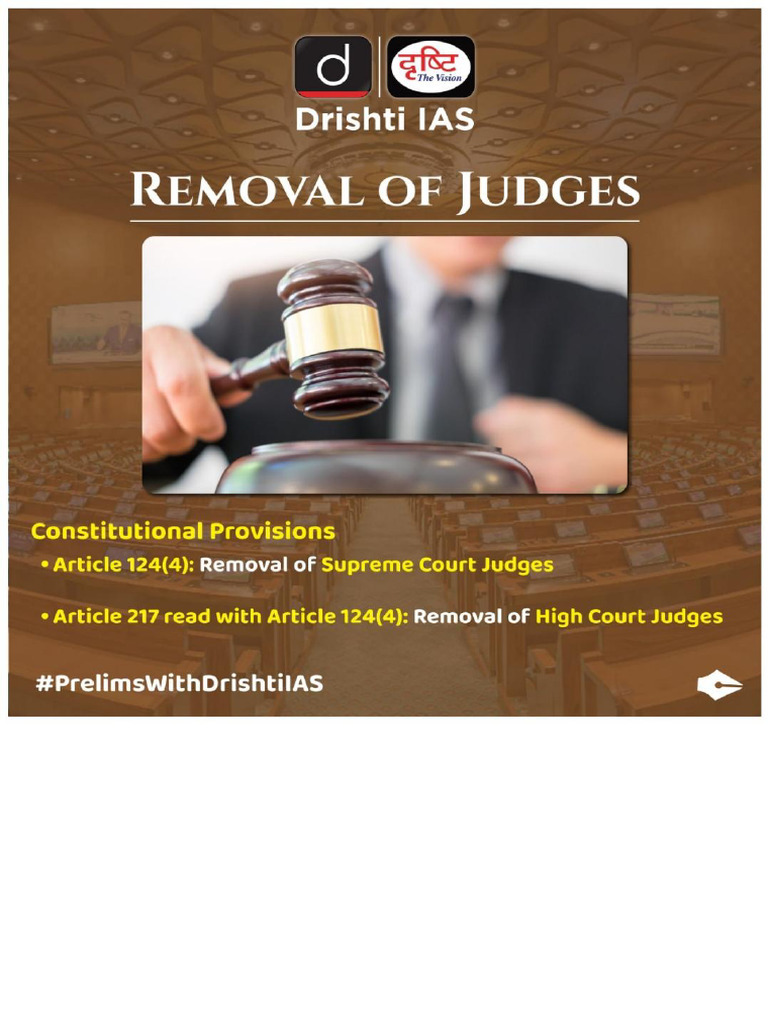 Removal of Judges | PDF