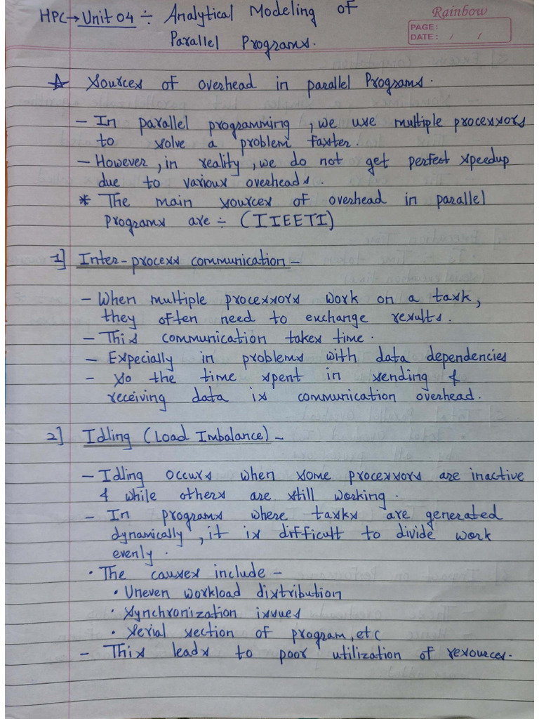 HPC Endsem Unit 04 | PDF