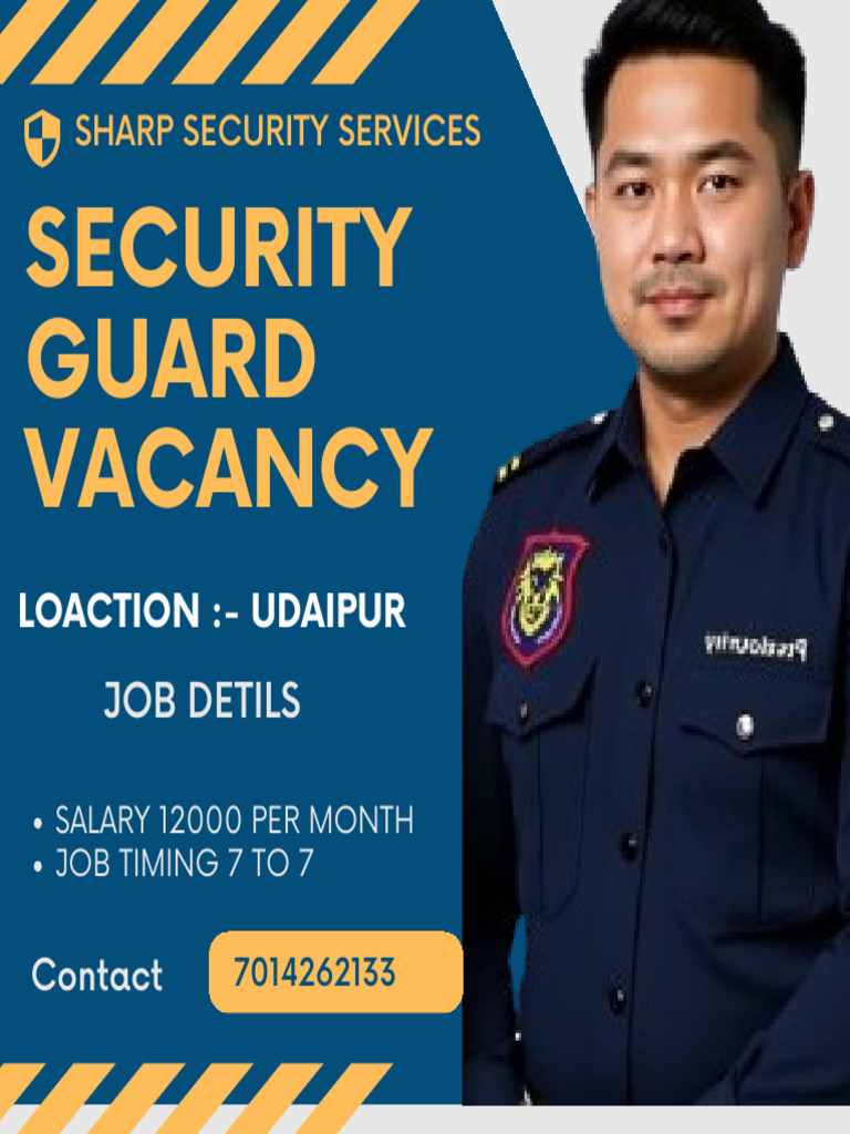 Blue Yellow Dynamic Promotion Security Guard Services Instagram Post | PDF