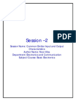 Common Emitter Output and Input Characteristics - Noor Afza - CIT - S2