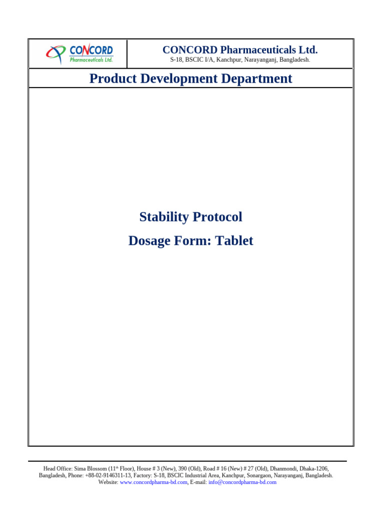 Stability Protocol Top - 1 | PDF