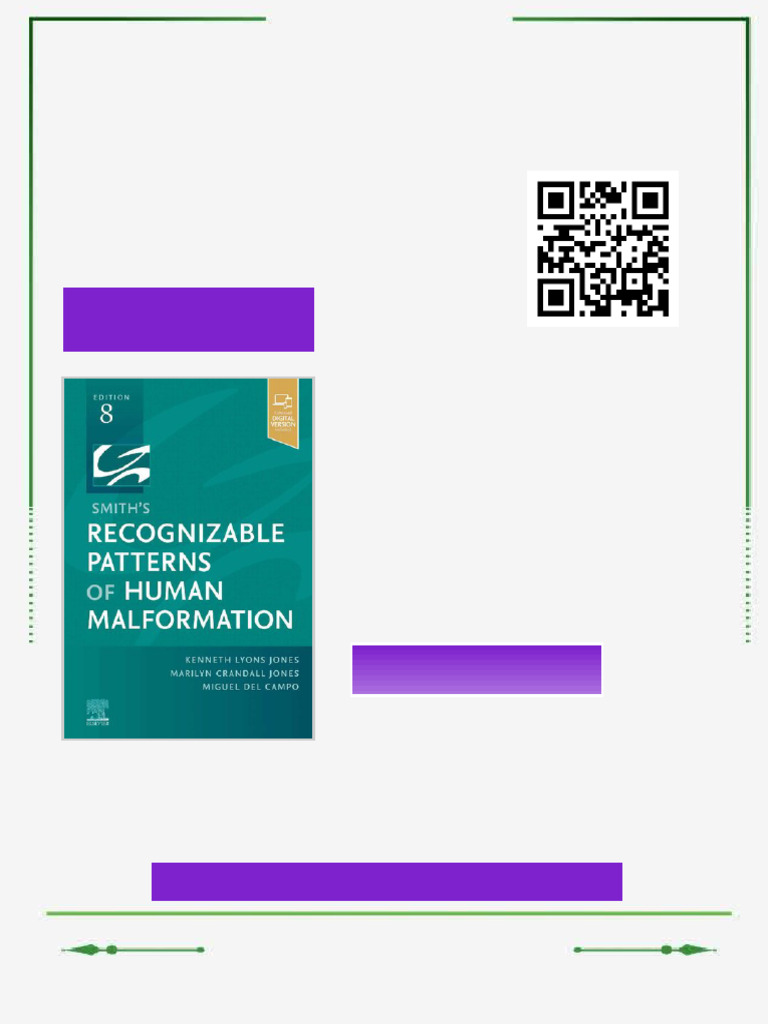 Smith's Recognizable Patterns of Human Malformation 8th Edition Kenneth ...