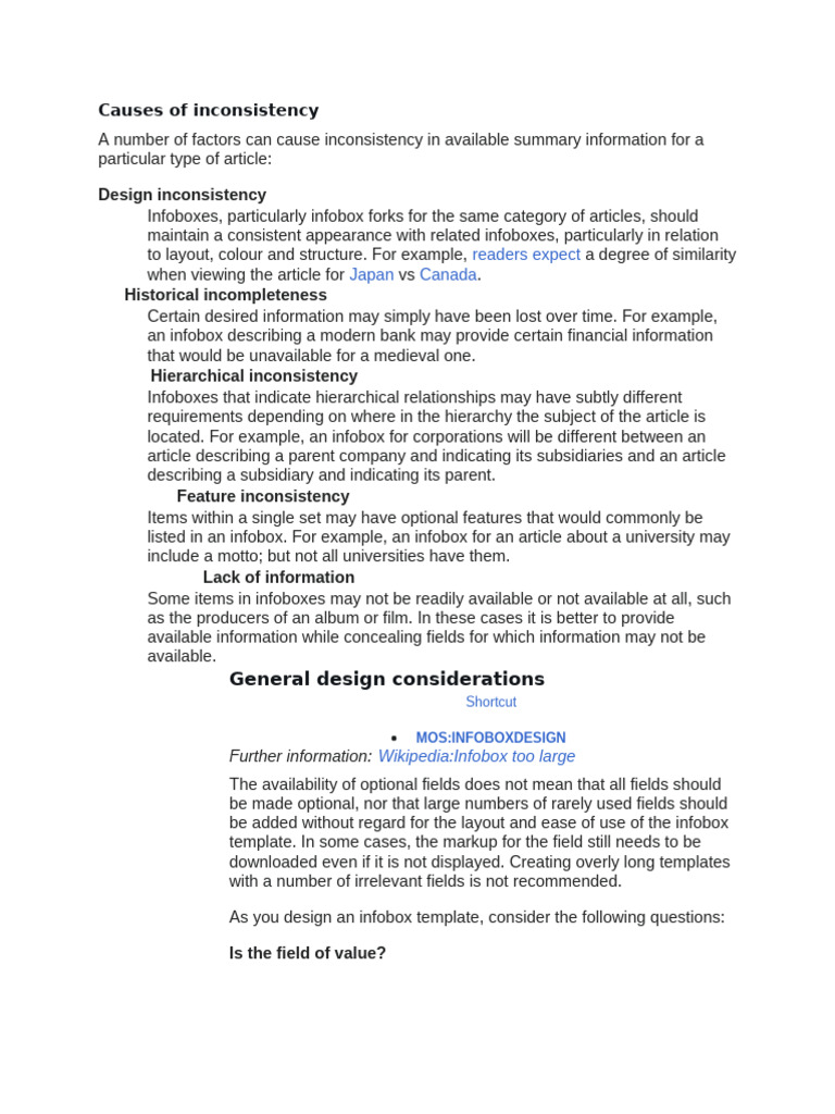 Causes of Inconsistency | PDF