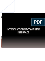 Introduction of Computer Interface
