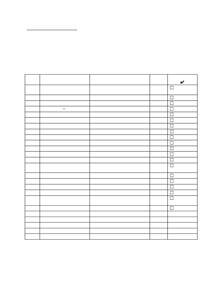 Japanese Language Checklist | PDF