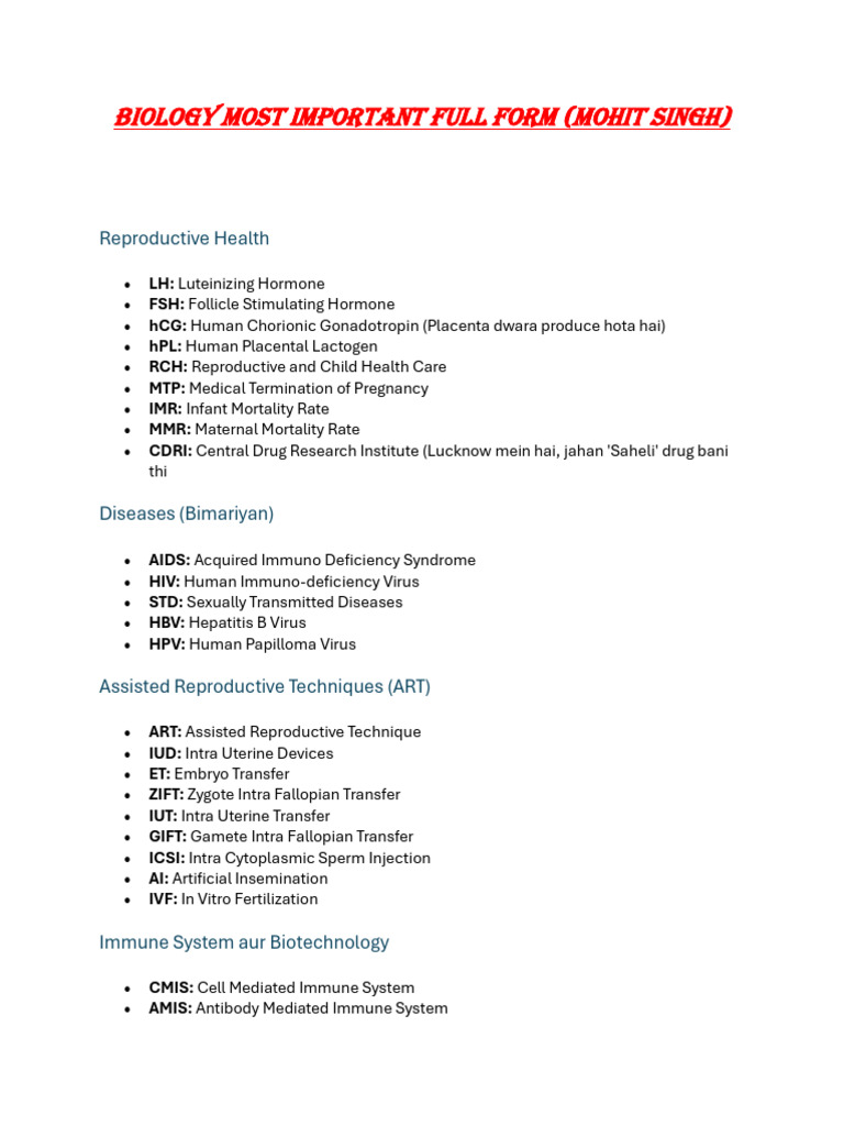 Full Form | PDF