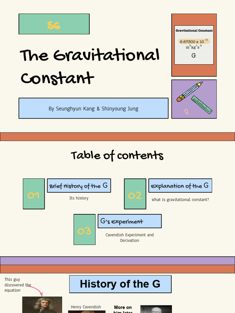 Gravitational Constant | PDF | Gravity | Physical Sciences