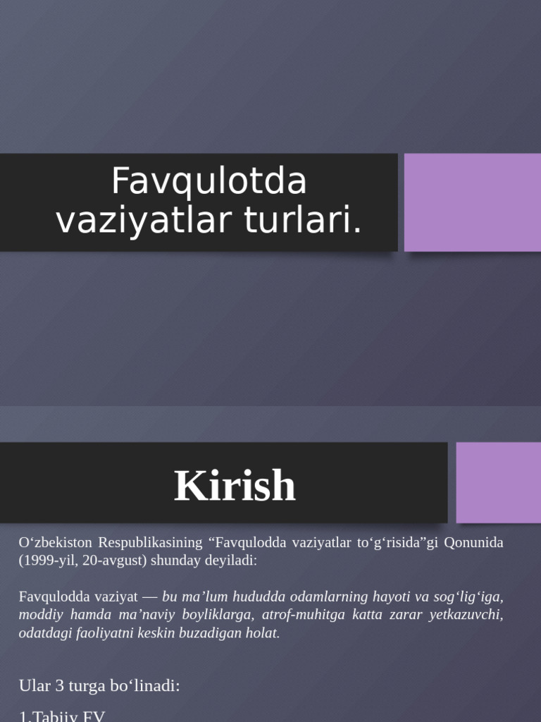Hodisalar Prezentatsiya Rasmlar Bilan | PDF