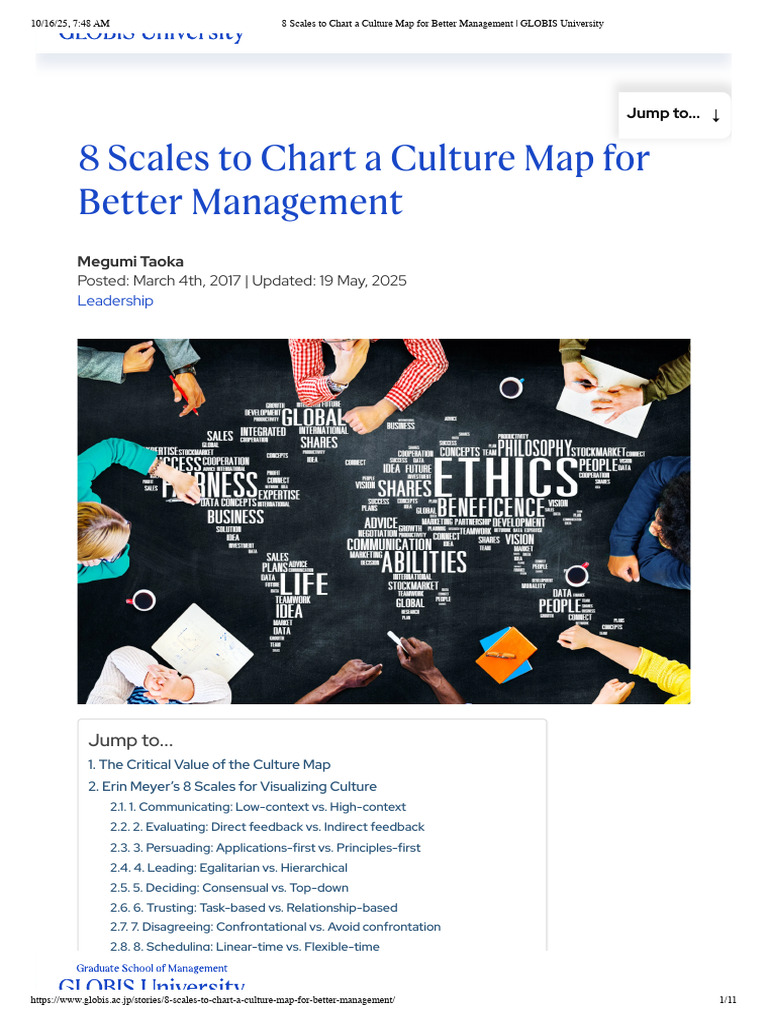 8 Scales To Chart A Culture Map For Better Management | PDF | Knowledge ...