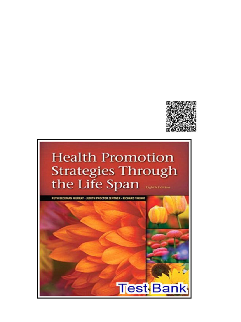 Health Promotion Strategies Through the Life Span 8th Edition Murray ...