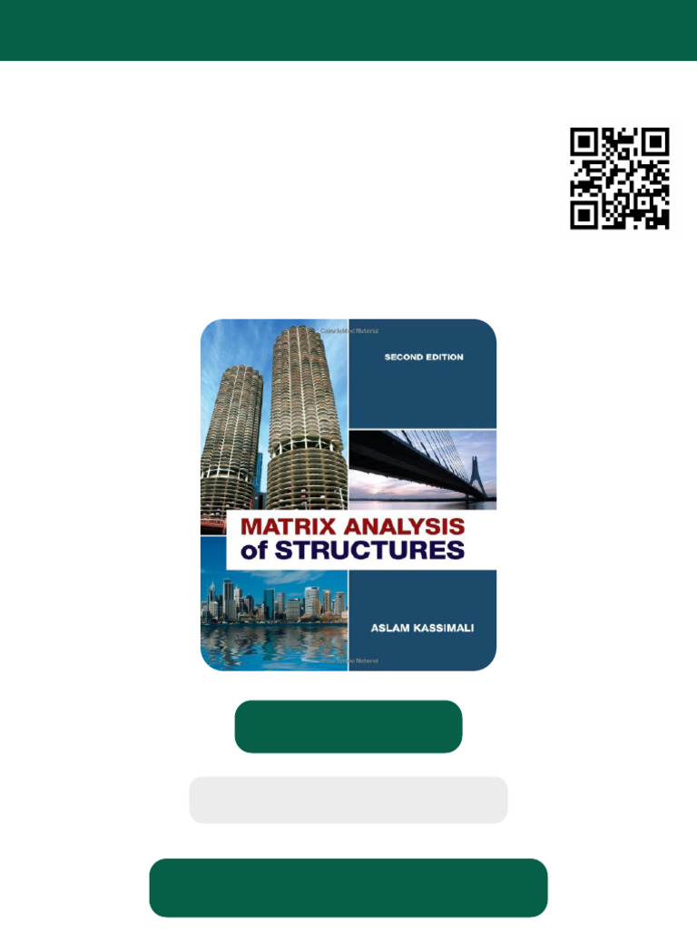 Matrix Analysis of Structures Second Edition Aslam Kassimali Ebook ...