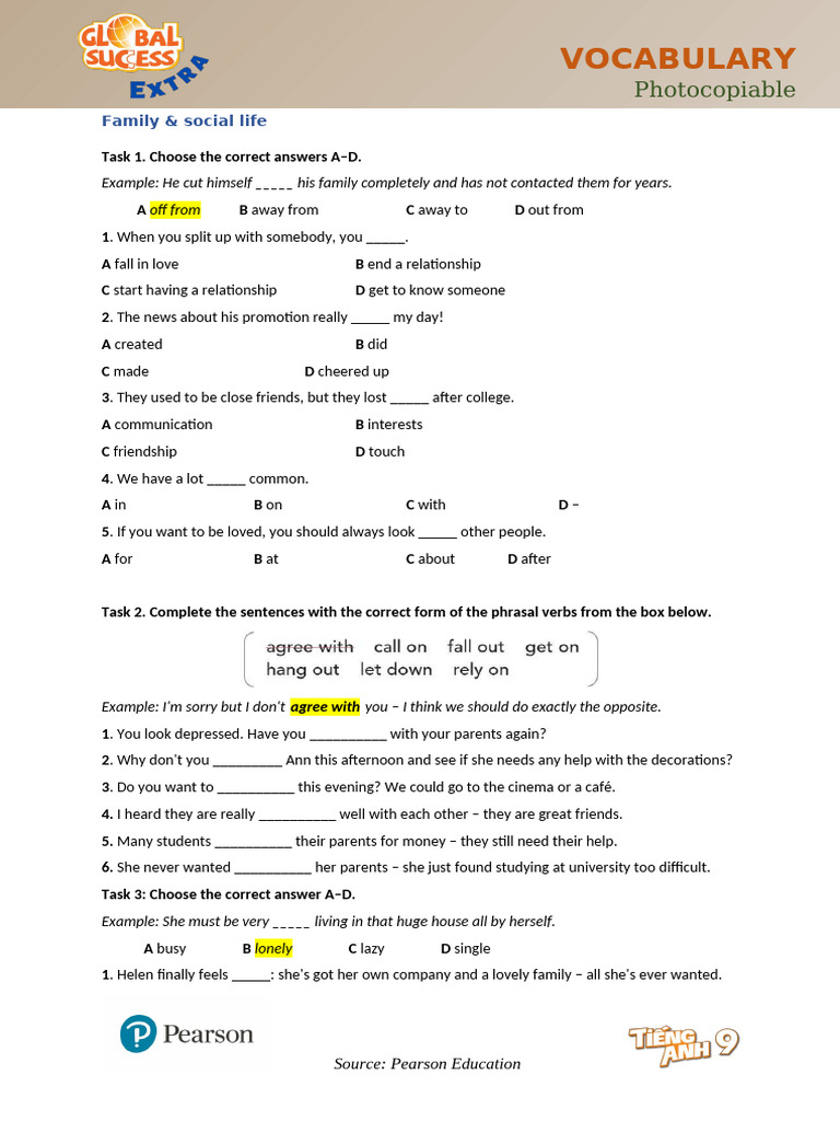GS9 Unit 6 Extra - Vocabulary | PDF
