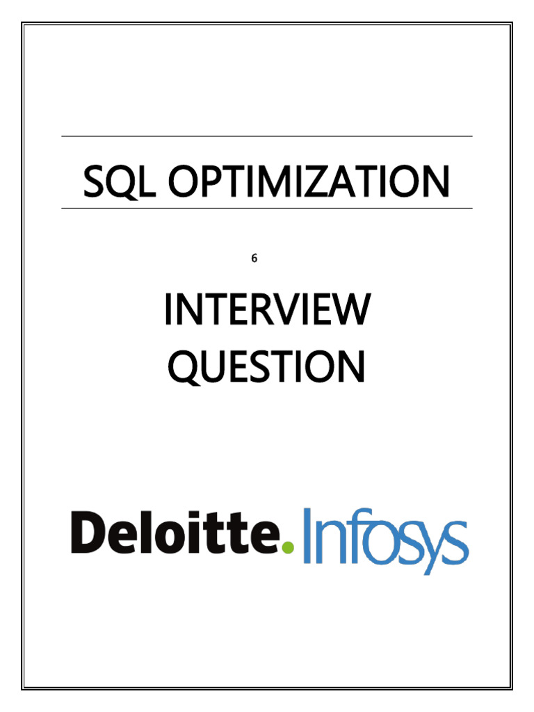Sql optimization | PDF | Database Index | Information Retrieval
