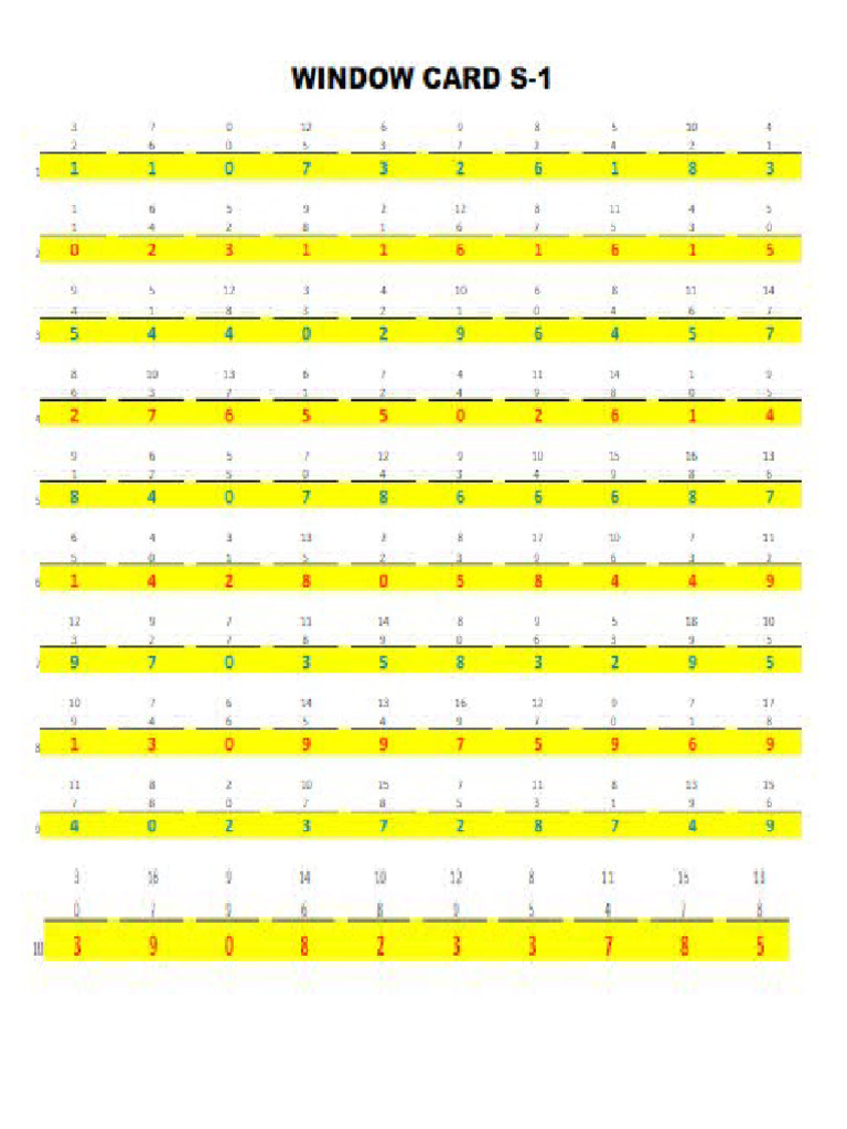 Window Cards Answer | PDF