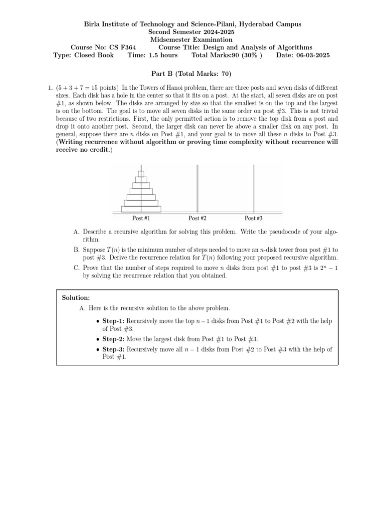 MidSem Part B Solution | PDF | Mathematical Logic | Computer Programming