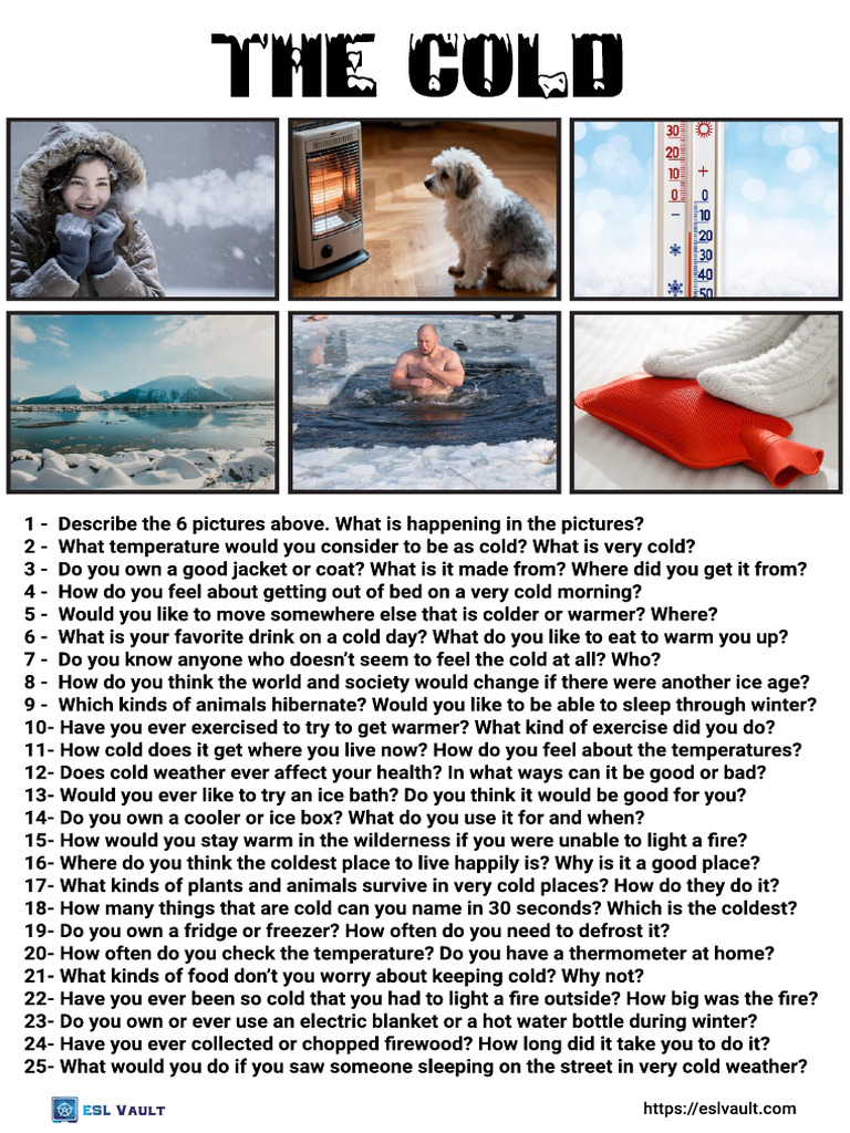 25 Conversation Questions About The Cold | PDF