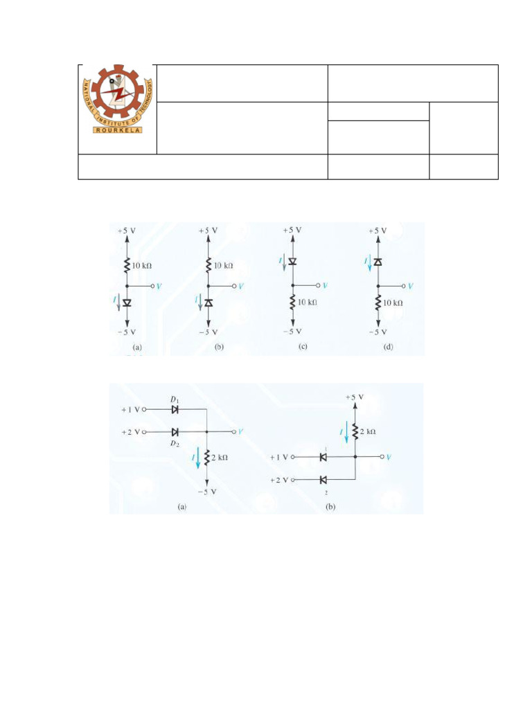 Assignemnt No 1 Diode S Maity | PDF | Rectifier | Diode