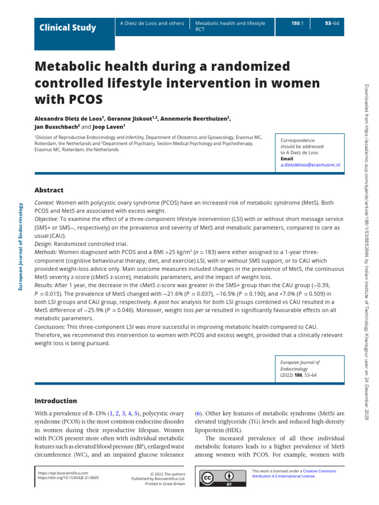 New Metabolic | PDF | Polycystic Ovary Syndrome | Obesity