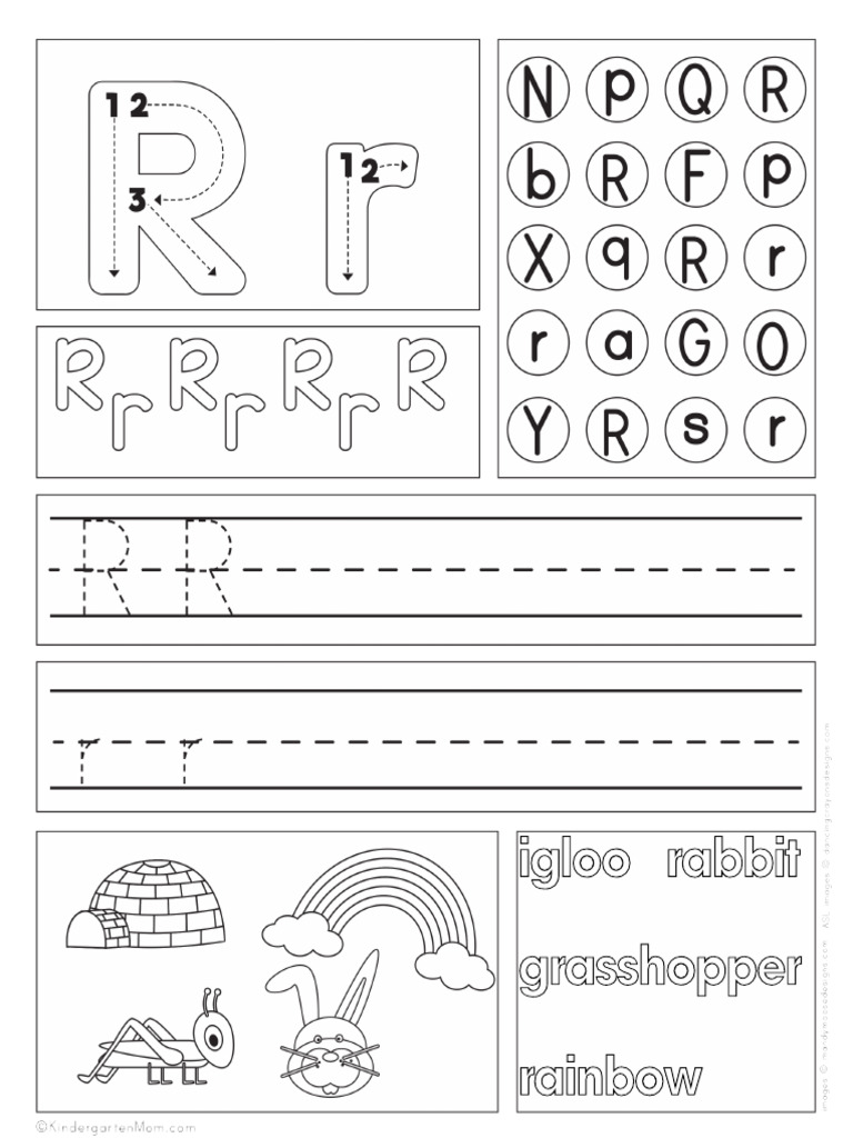 Alphabet Worksheet r 1 | PDF