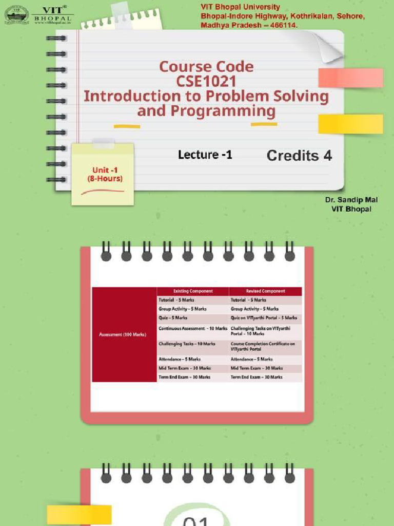 Introduction To Problem Solving and Programming | PDF