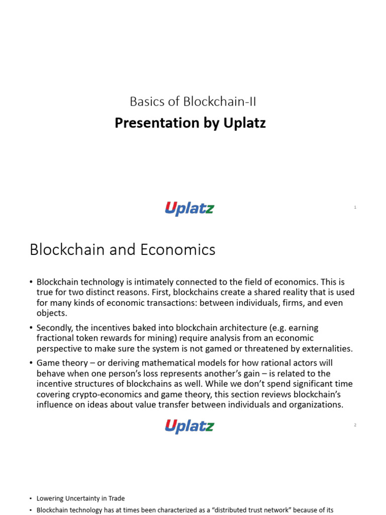 002 Lecture 2 Basics of Blockchain Part 2 | PDF | Bitcoin | Internet Of ...