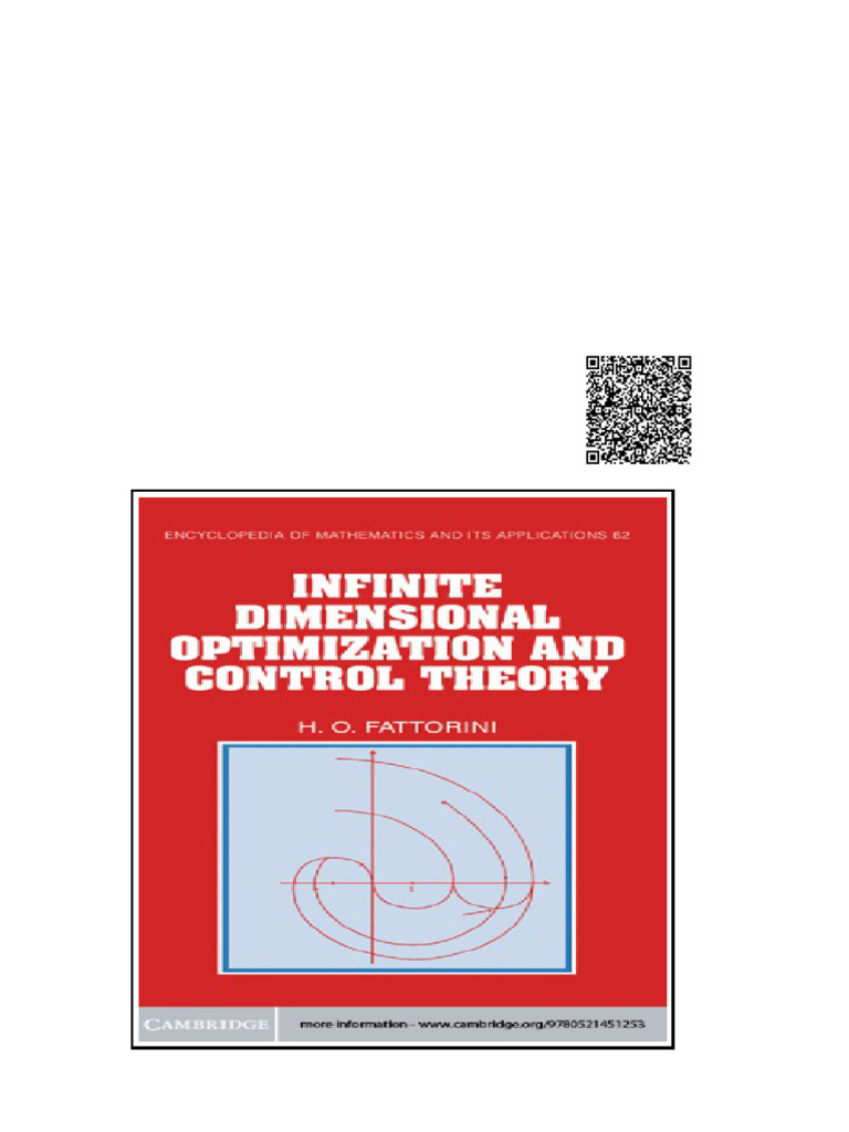 Infinite Dimensional Optimization and Control Theory 1. Pbk. Print ...