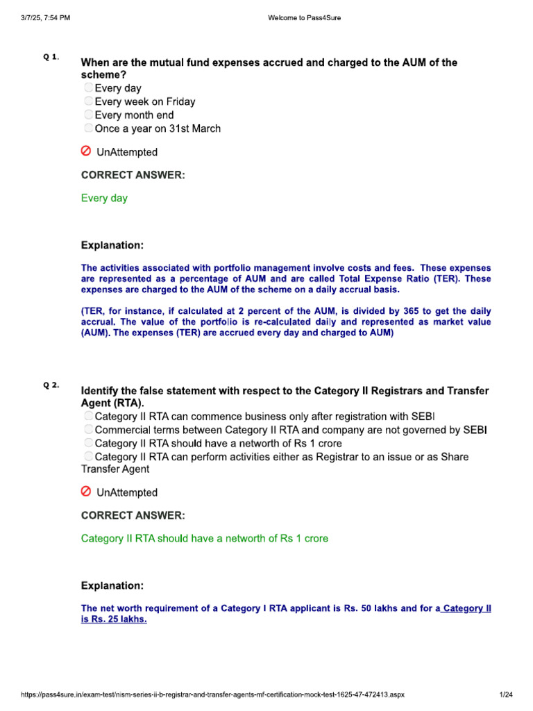 Set4 RTA (MF) | PDF