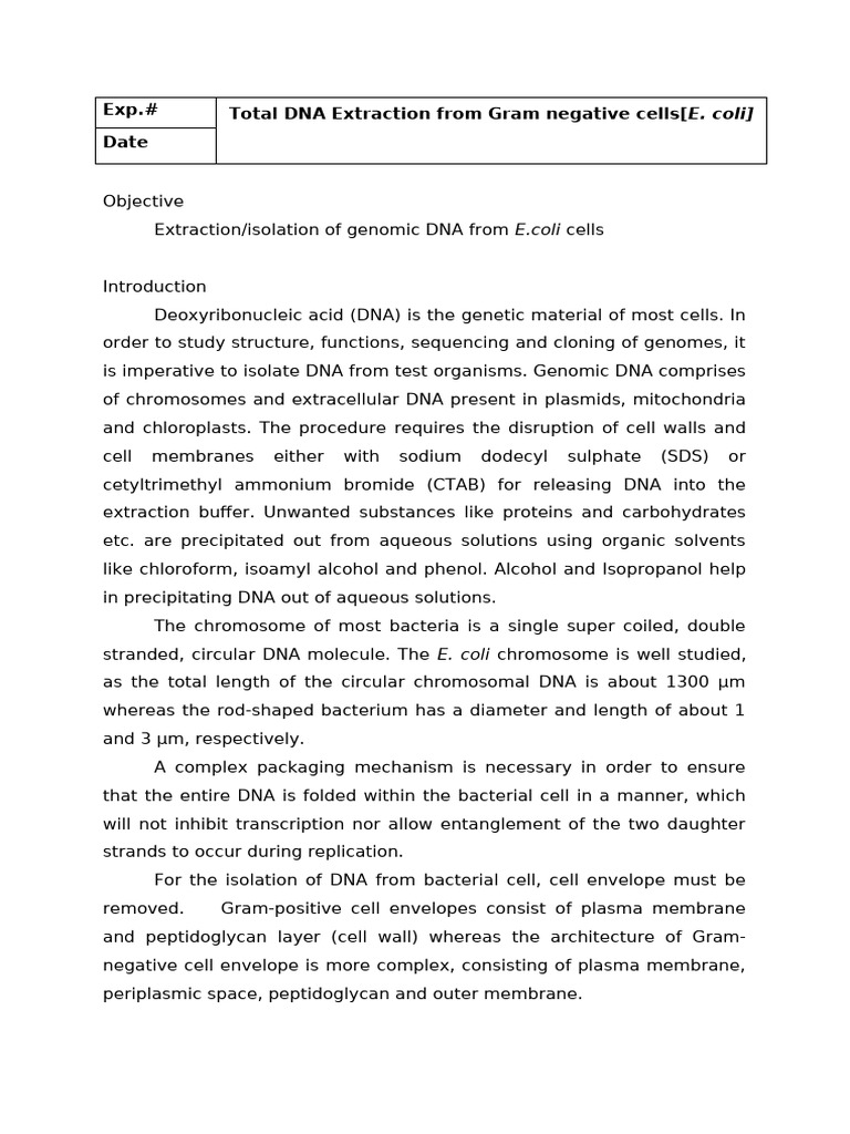 Genetic Engineering Lab Protocols | PDF | Molecular Cloning | Dna