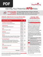 SPARC Tool for AFib Stroke Risk Assessment | PDF | Stroke ...