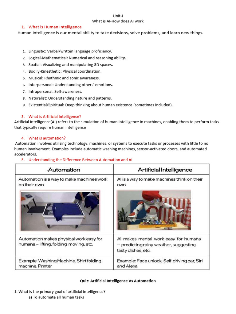 6th AI Q - Ans | PDF | Artificial Intelligence | Intelligence (AI ...