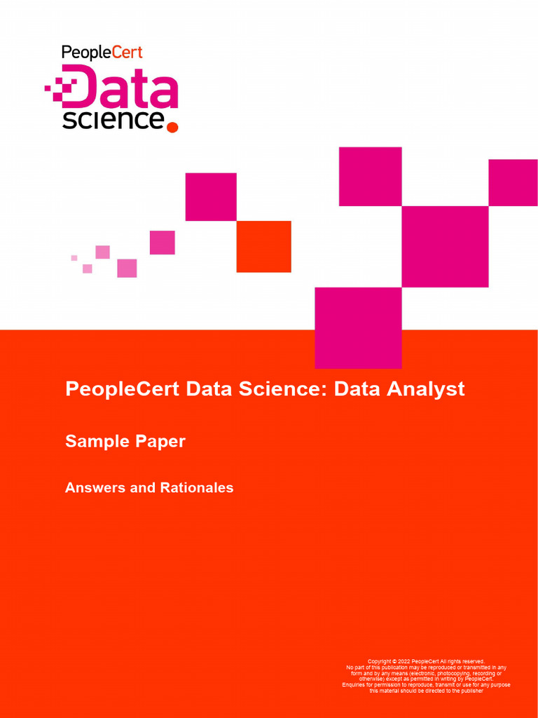 En PCDS DA 2022 SamplePaper Rationales v1.0 | PDF