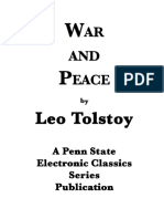 War & Peace by Leo Tolstoy