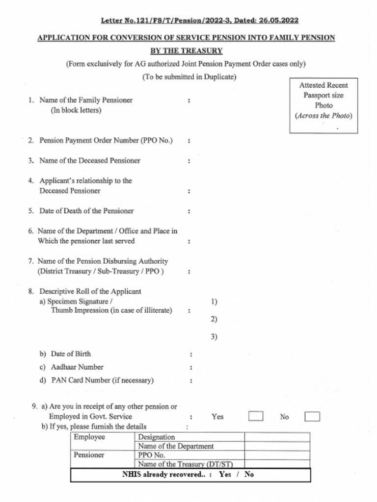 Application - New Fly Convr Form - LR No.121-2022 | PDF