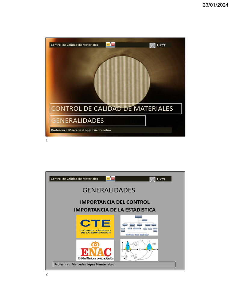 Generalidades Control | PDF | Calidad (comercial) | Gestión de la calidad
