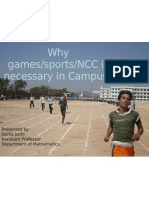 Why Games, Sports, NCC Is Necessary in Campus by Sarita Joshi